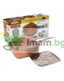 Тиган 5в1 с незалепващо покритие и 5 функции на работа Copper Chef